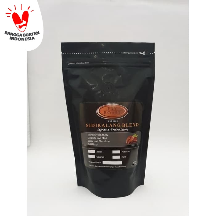 

NEW KOPI SIDIKALANG BLEND ESPRESSO PREMIUM 500 GRAM BIJI DAN BUBUK - BIJI