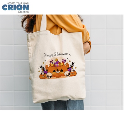 Totebag Halloween - Halloween Cute Series- Bisa Custom Nama - By Crion