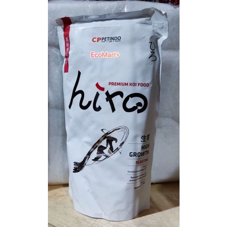 Hiro Growth Pakan Koi - Pelet 1 kg Premium Koi Food : 2mm (Small) dan 5mm (Medium)