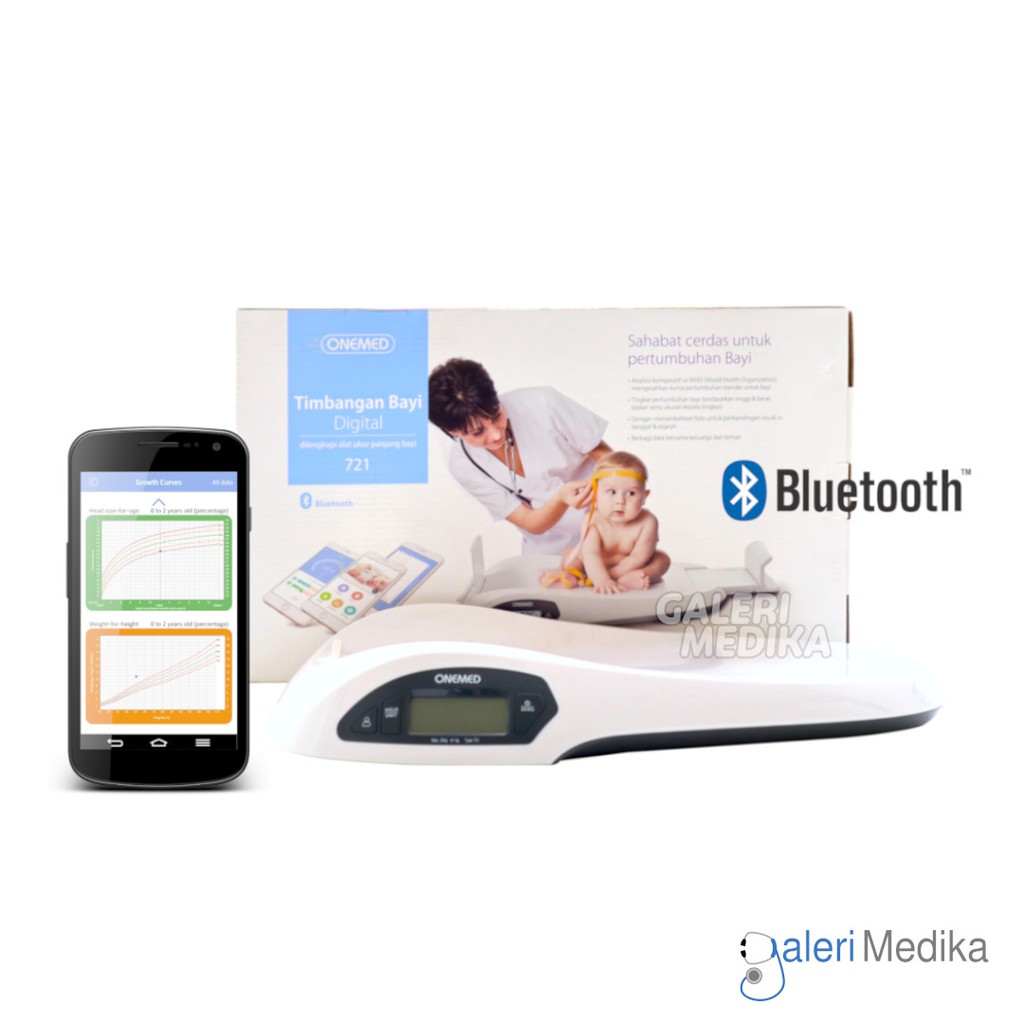 Onemed 721 Timbangan Digital Bayi Dengan Koneksi Bluetooth