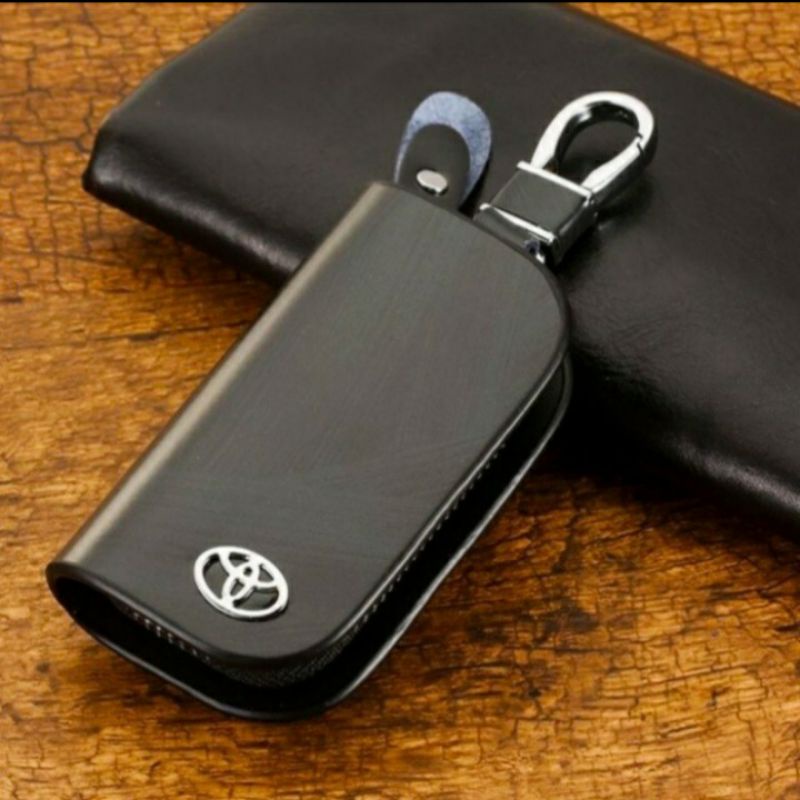 Dompet STNK Gantungan kunci Logo Toyota bahan berkualitas