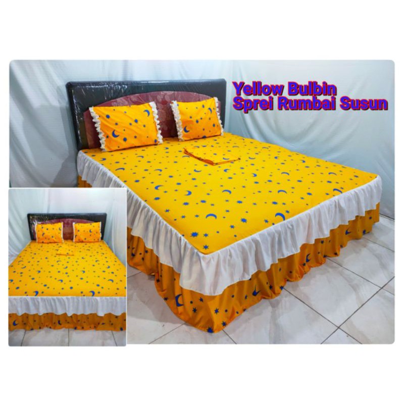 sprei rumbai susun homemade murah