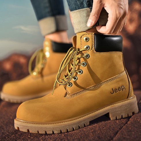Jeep Sepatu Pria Martin Boots Tahan Air