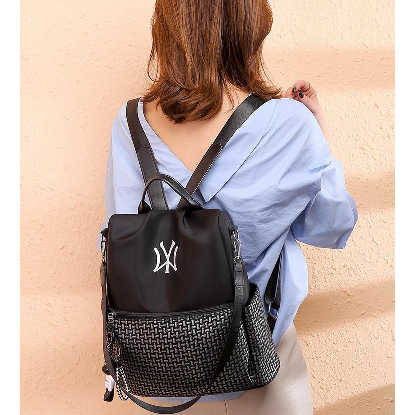 TAS RANSEL IMPORT WANITA TA350B5 LANDINA HITAM GENDONG BACKPACK KERJA PUNGGUNG KOREA SEKOLAH BATAM