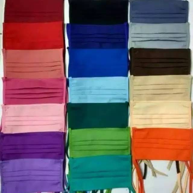 Masker kain oxford / masker anak / Masker hitam / Masker warna