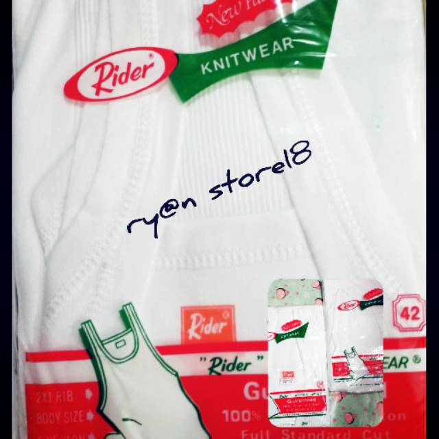 Singlet Rider/kaos dalam pria no 38-40 dan42