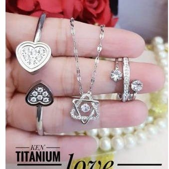 Titanium set perhiasan u491