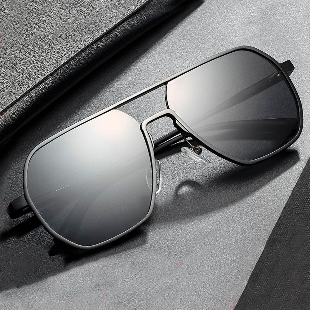 [Elegan] Pria Kacamata Hitam Fashion Magnesium Vision Care Perjalanan Photochromic Driving Street shot Polarized Eyewear