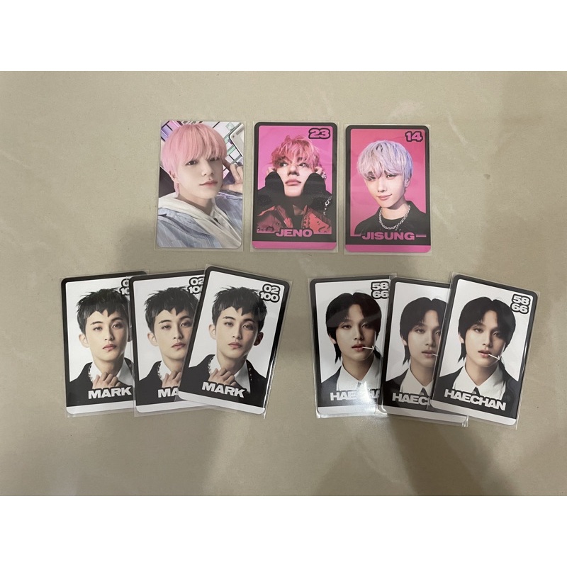 Trading Card B Ver Glitch Mode Merch Jeno Jisung Haechan Mark Concept Selca