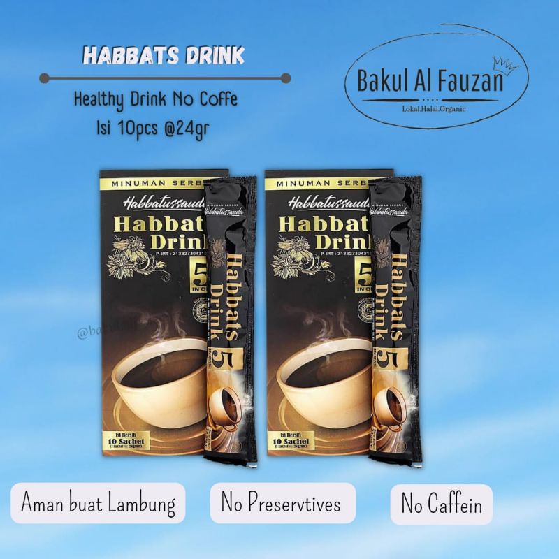 

Habbats Drink Habbats Latte Sachet | Kopi Tanpa Caffein | Minuman Herbal | Banjarmasin