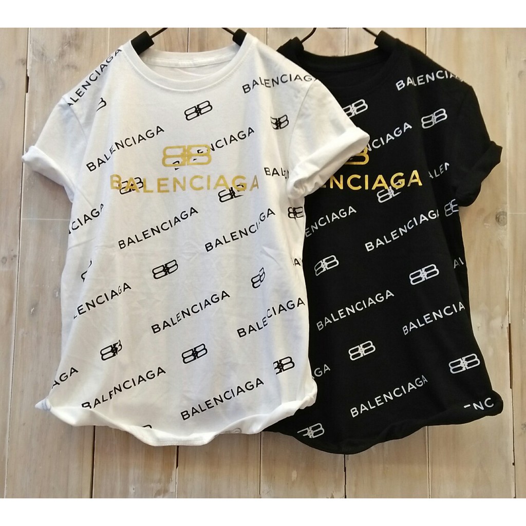 M2922 - BALENCIAGA Kaos Tumblr Kaos Wanita Catoon 100% Combad 24s