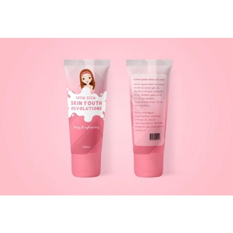 FREE GIFT Lotion Whitening snow glow pemutih badan ampuh New Skin Youth Revolution