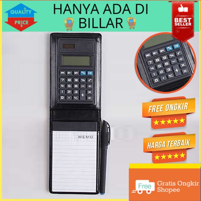 

BUKU PLUS KALKULATOR HITAM HIGH QUALITY LEATHER CATATAN BINDER COVER KULIT CALCULATOR NOTE BOOK BUKU