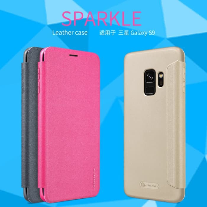 SAMSUNG Galaxy S9 Flip Cover NILLKIN Sparkle Case - Emas