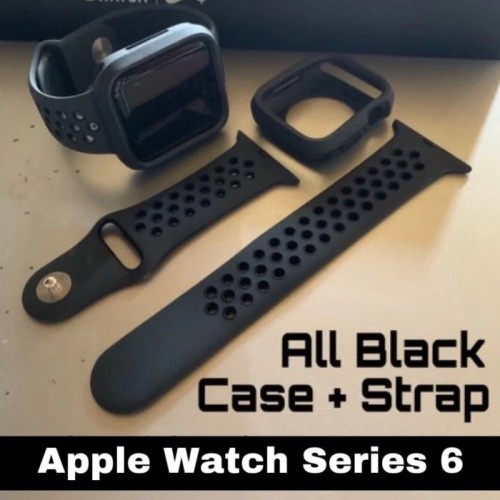 Apple Watch Strap Series 6 & SE 40 44mm NIKE BUMPER +STRAP ALL BLACK
