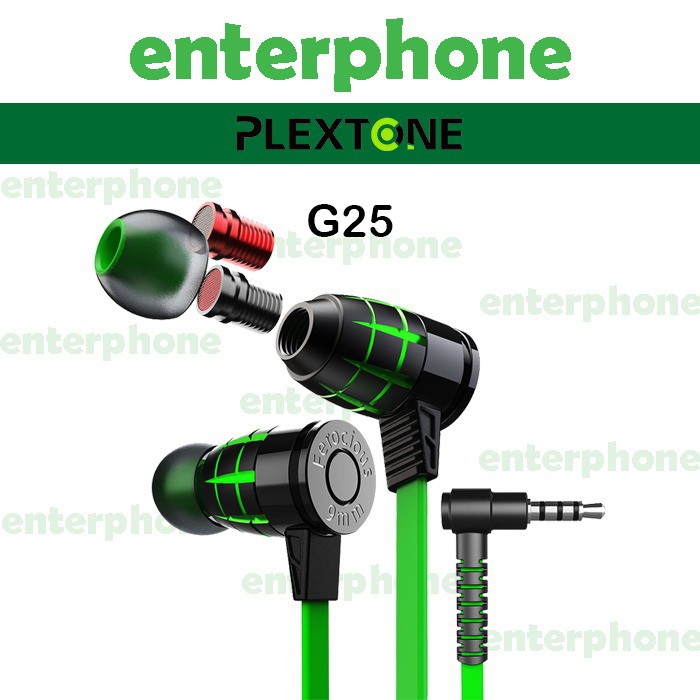 Plextone G25 In Ear Gaming Earphone Headset Noise Canceling Original
