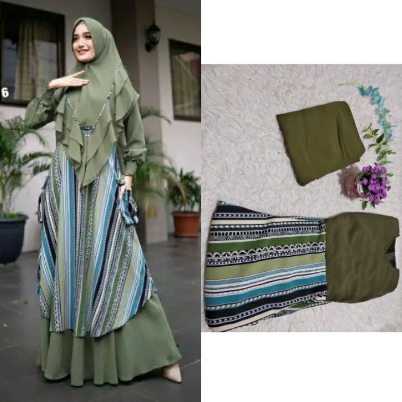 Gamis Yazeeva syari murah by Nha Mirranda
