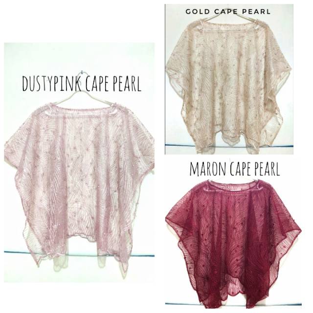 MAMPIR DULU di Outer Cape Tile Pearl/ Cape Tulle Pearl BATWING Pearl Mutiara HARGA TERMURAH Produsen