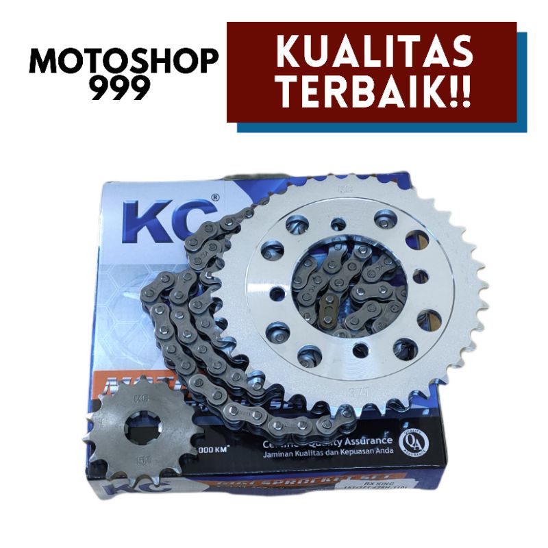 Chain kit / Gear paket / Gear set + rantai RX king KC