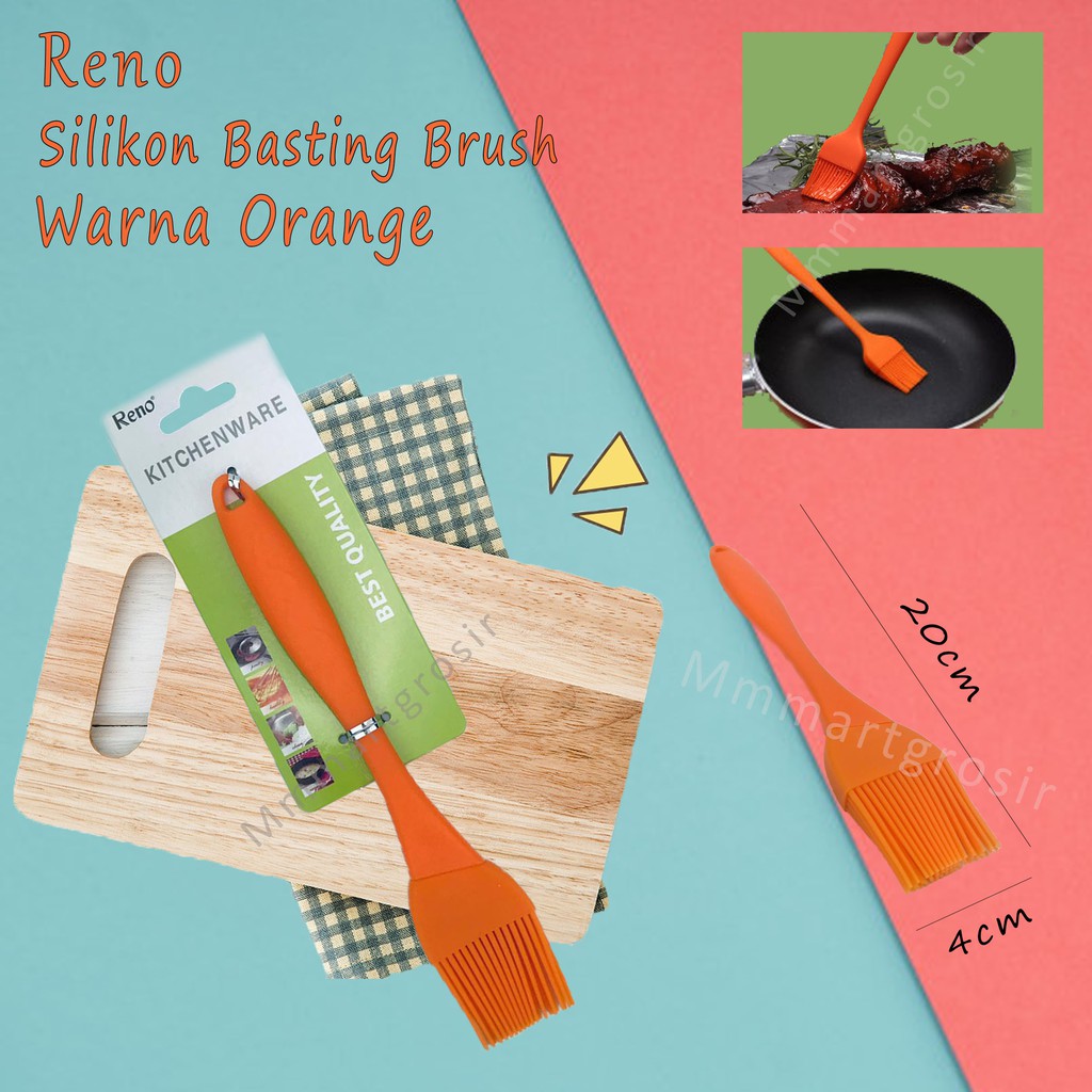 Silicon Basting Brush+Plastik Handle *Reno * Orange