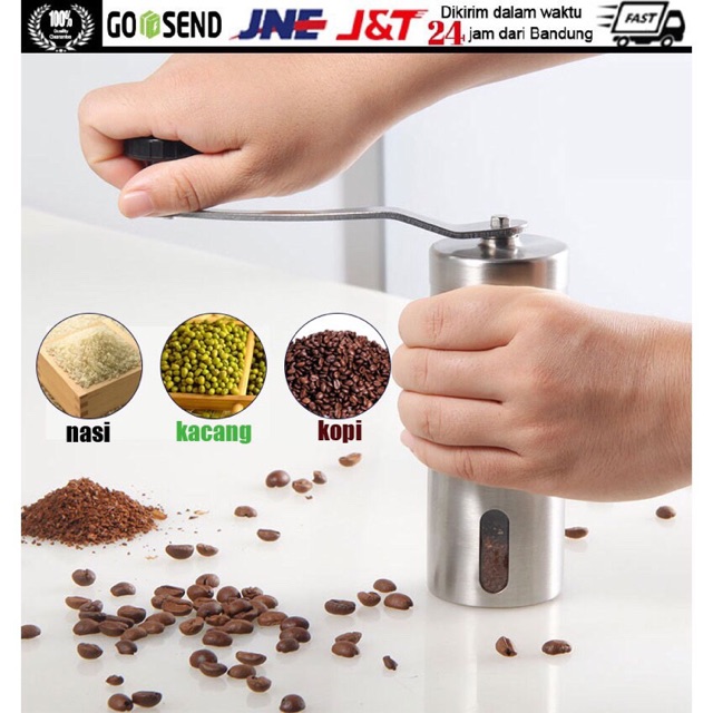 Alat Giling Kopi Coffee Grinder Penggiling Biji Kopi Coffee Bean Steel