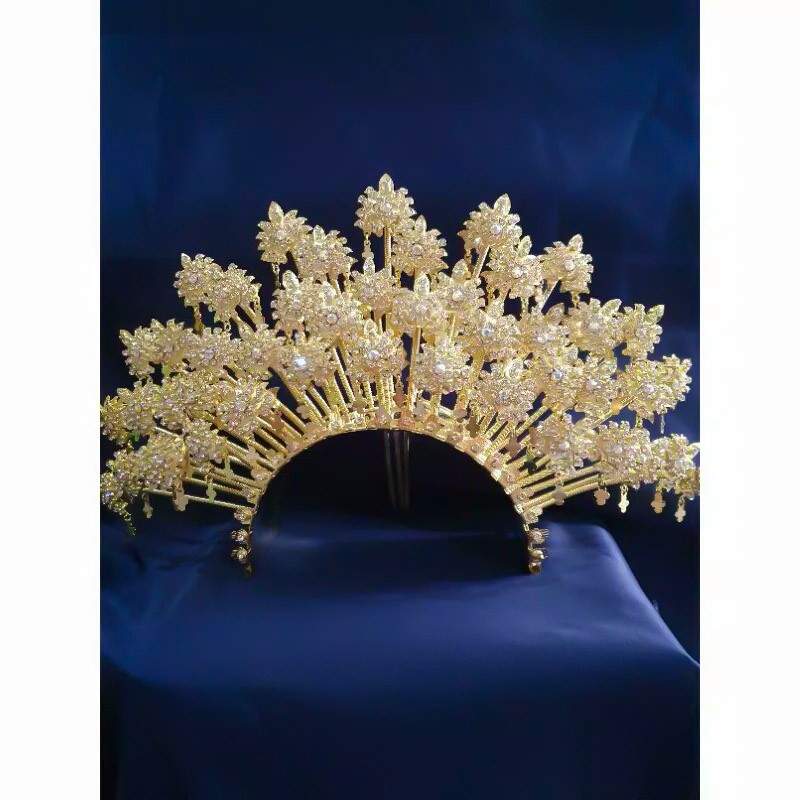 Bando Pengantin Bugis (45 Mentul)/ Bando Pengantin Melayu/Mahkota Pengantin Adat Bugis/Sunting Bugis