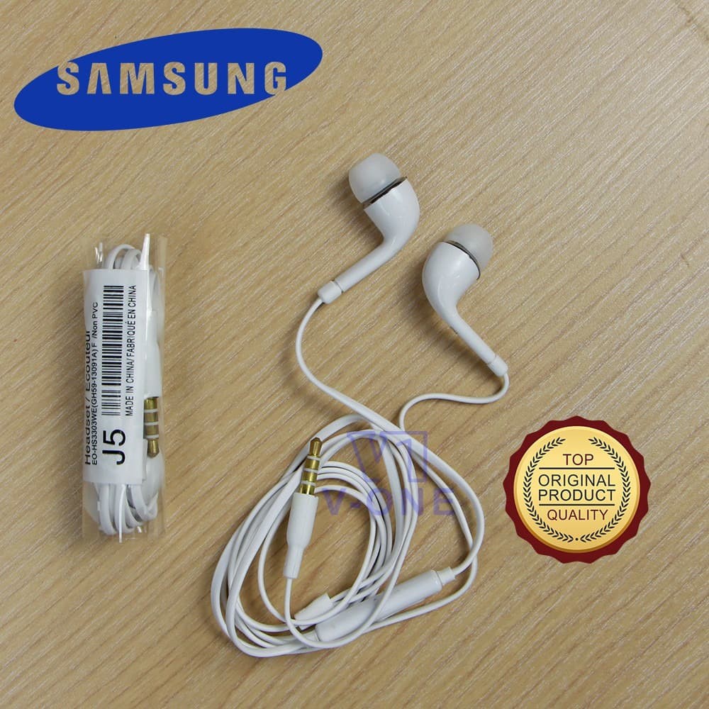 EARPHONE HEADSET HANDSFREE SAMSUNG ORI S4/J5 KUALITAS TOP