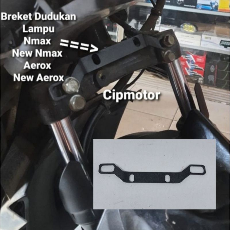 bracket breket dudukan lampu D2 laser nmax aerox