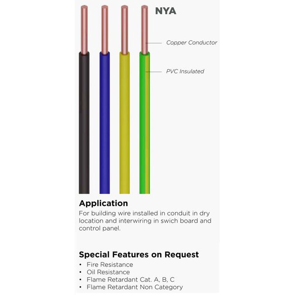 Kabel Listrik NYA 1x10mm2 PULUNG 50 Meter ( 10 mm 10mm 10mm2 1x10mm 1x10 50M )