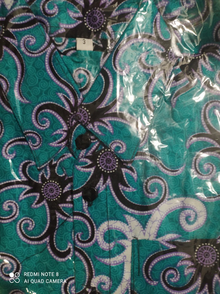 Batik Couple Keluarga Sania Ruffle Ori Ndoro Jowi Dnt Sarimbit Batik Halus Motif Cumi Tosca