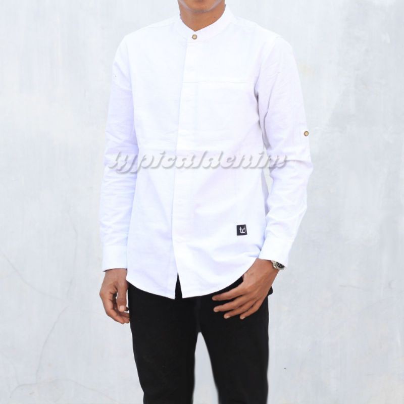 Koko Kemko Polos Lengan Panjang Premium Koko Terbaru typicalDenim