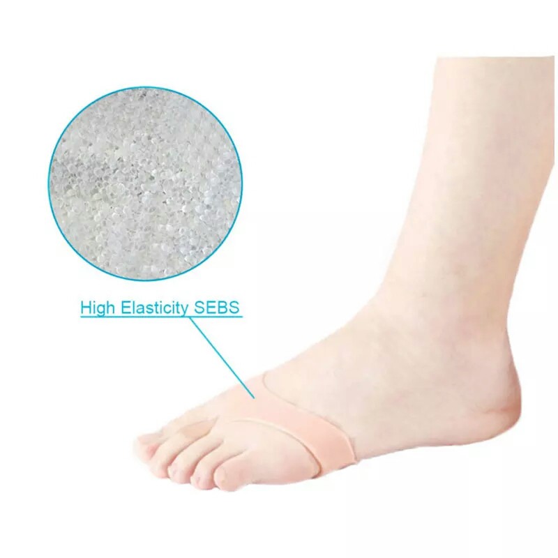 1 Pasang Insole Silicone Jepit Anti Slip / Bantalan Kaki Depan Silikon