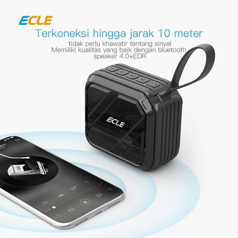 ecle waterproof bluetooth speaker hy 63 one size black