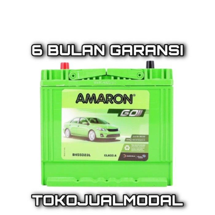 AKI MOBIL TOYOTA ALPHARD 55D23L AMARON GO AKI KERING