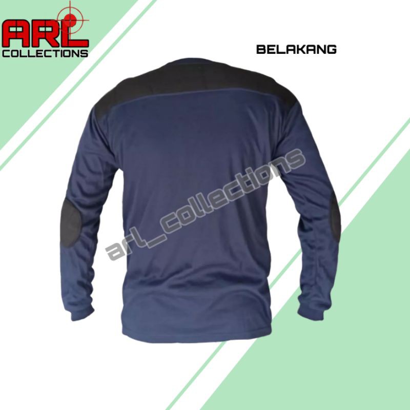 BAJU KAOS T-SHIRT LENGAN PANJANG BIRU NAVY/KAOS DECKER PANJANG POLOS/KAOS LENGAN PANJANG LAPANGAN