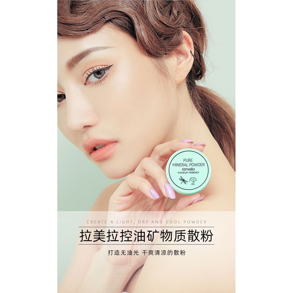 LAMEILA Pure Mineral Powder Make up Powder Daun 3607