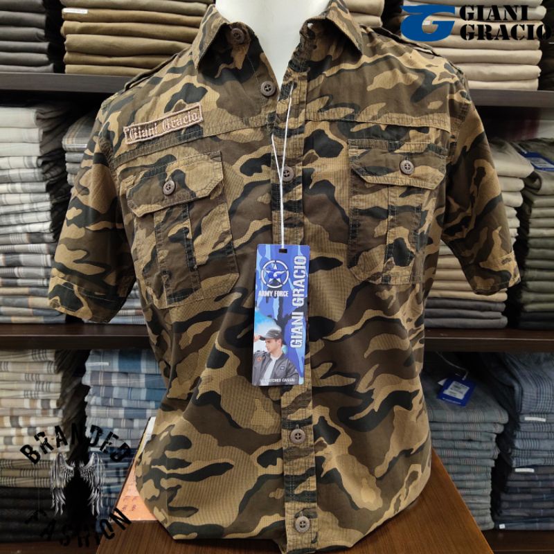 GIANI GRACIO YBJSP KEMEJA LENGAN PENDEK ARMY G71920 001 06