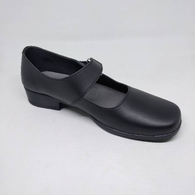 COD SEPATU PANTOFEL WANITA FORMAL PASKIBRA PANTOVEL PANTOPEL WARNA HITAM  SOL HAK HEELS 3CM TERBARU