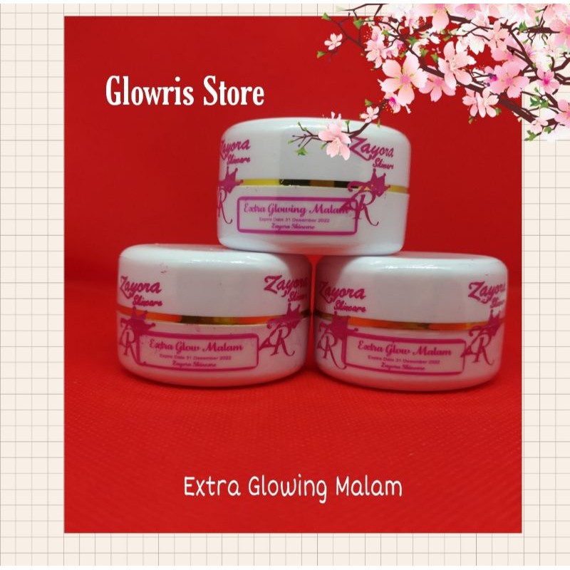 Cream Glowing Malam/ Cream Extra Glow Malam-Untuk Kulit Yang Susah Putih New Pakage