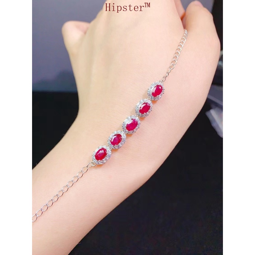 Colored Gems Bracelet Natural Sapphire Women