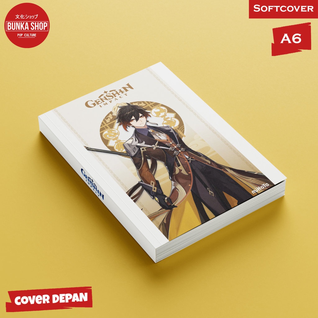 

Pocket Note Game Genshin Impact Zhongli Softcover A6 Buku Tulis Catatan Notes Agenda Planner Jurnal