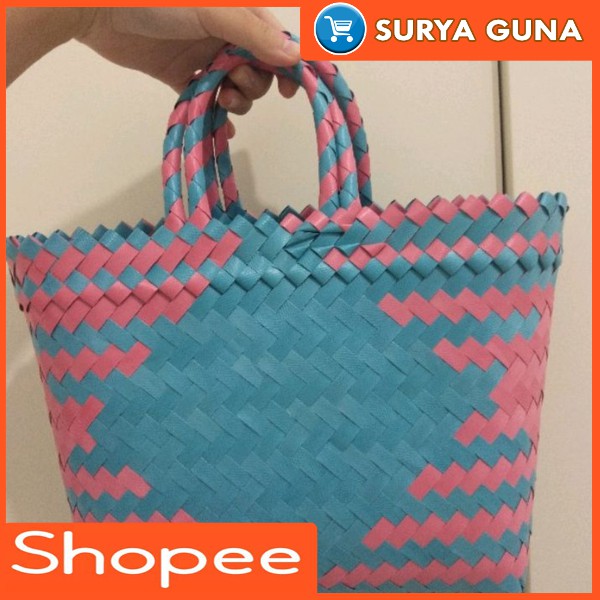 tas belanja pasar tas belanja anyaman plastik