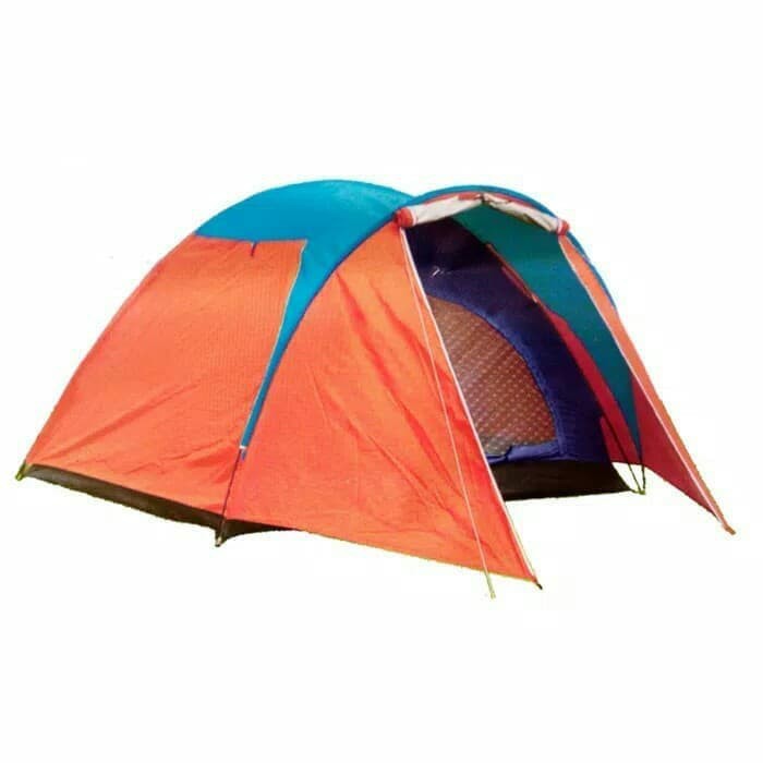 Tenda Dome 4/5 Orang Double Layer` 4P 5P Anti Air Waterproof Tent` Kemah Outdoor Camping Indoor