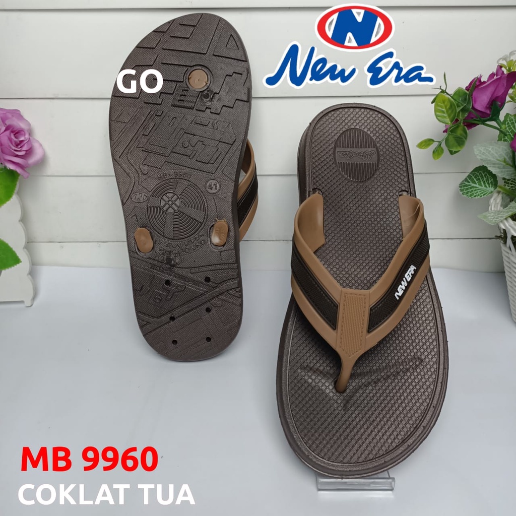 BB NEW ERA MB 9960 Sandal Jepit Casual Pria Dewasa Polos Sandal Anak Laki-laki Kekinian Anti Air Murah Lentur Nyaman