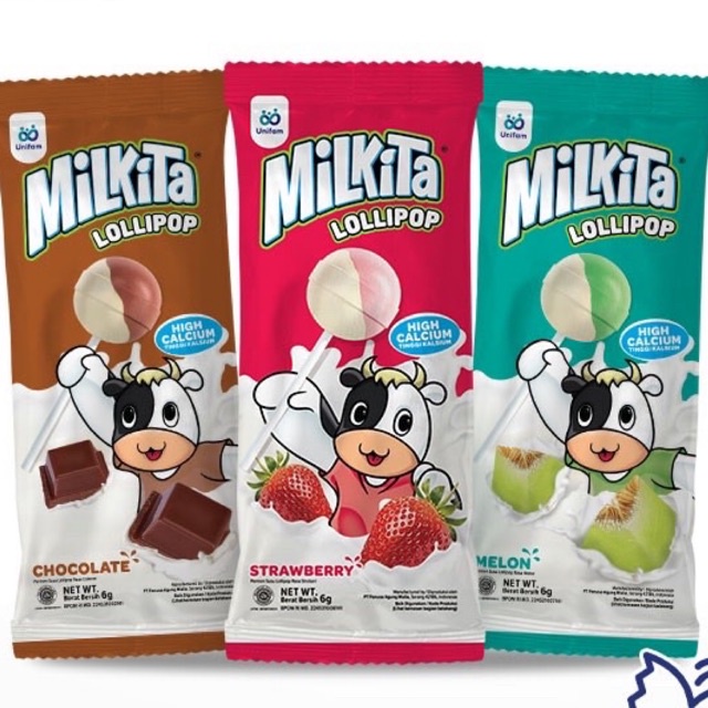 MILKITA LOLIPOP 1PCS 1 SACHET ECERAN / PERMEN MILKITA LOLIPOP HANGER L SATUAN PERMEN LOLLIPOP MILKIT