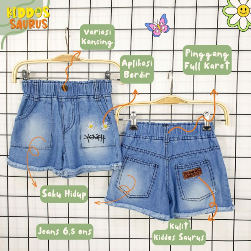 HOTPANTS JEANS DAISY//CELPEN ANAK PEREMPUAN JEANS PREMIUM