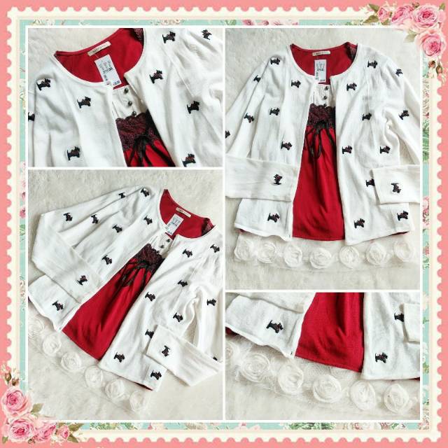 axes + cardi red set (fay)