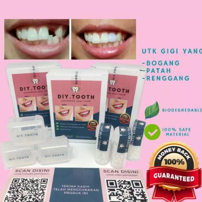 DIY TOOTH gigi palsu sementara / bisa dibentuk sendiri / vee