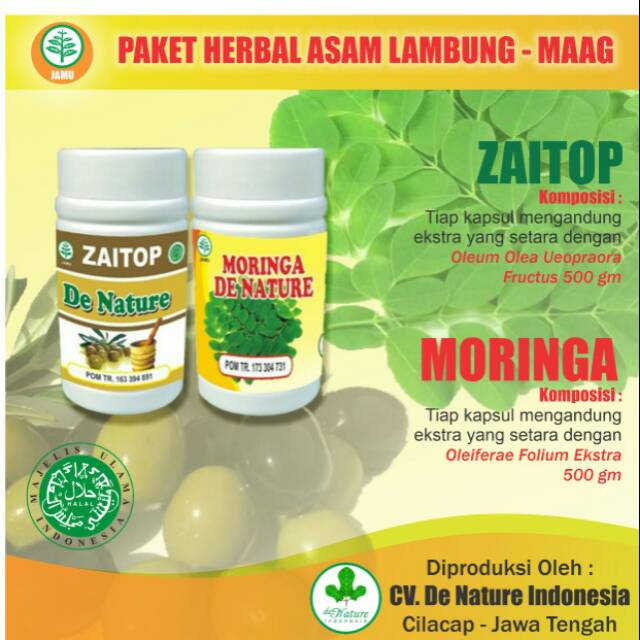 

Obat Maagh/Asam Lambung/Maah Kronis Menahun Ampuh Herbal De Nature