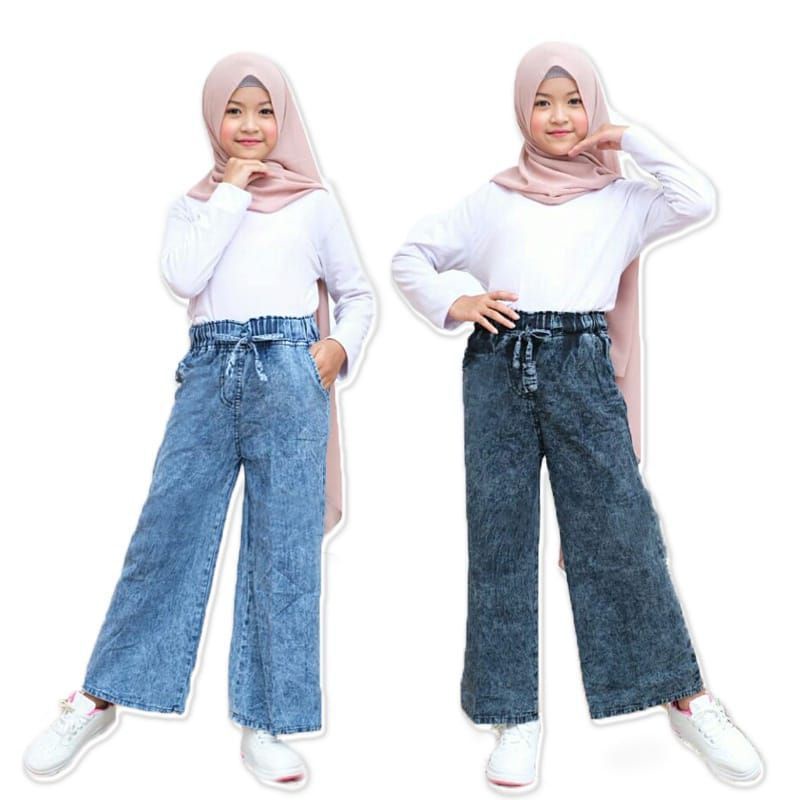 KULOT JEANS SNOW RAWIS // KULOT SNOW JEANS ANAK PEREMPUAN